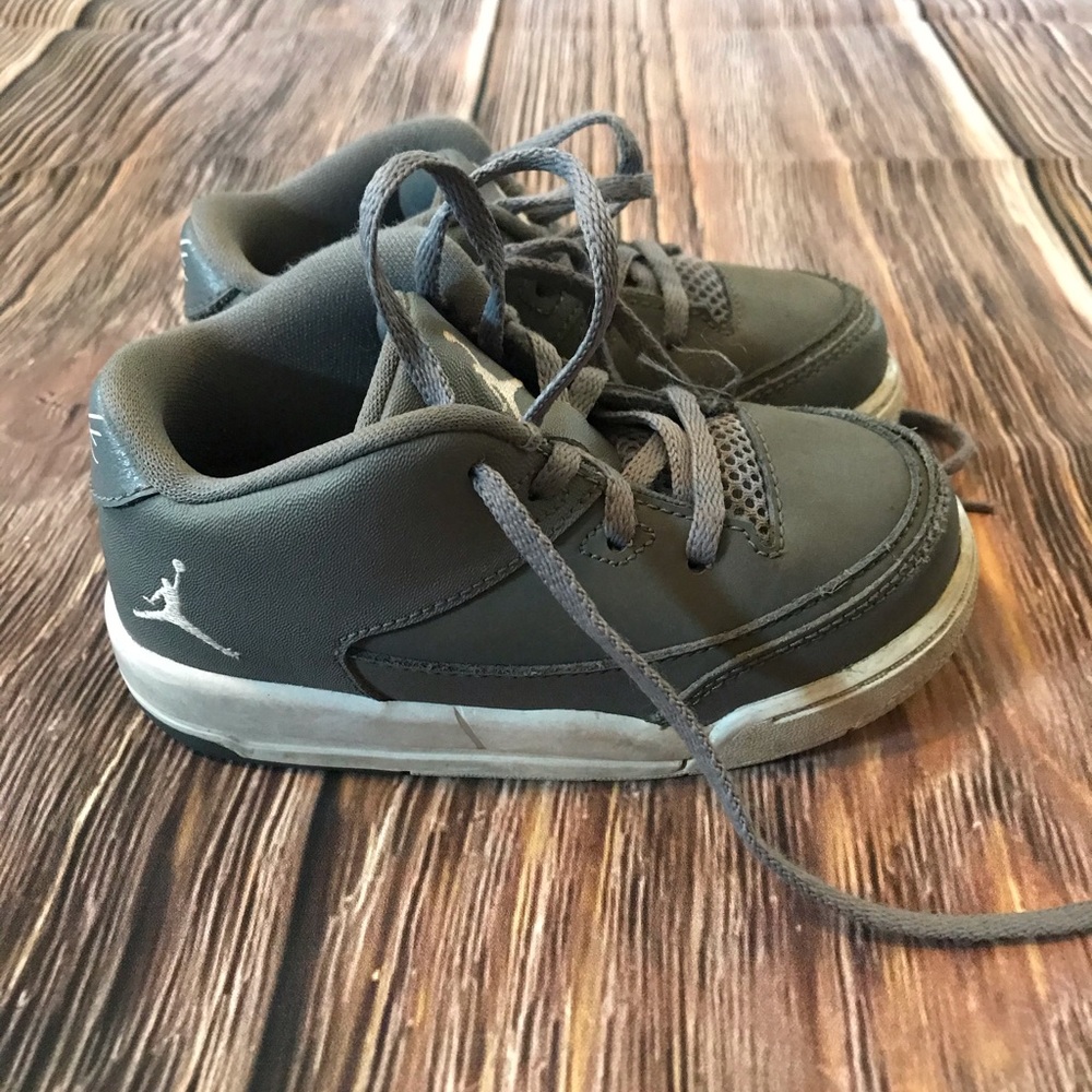 Gray Jordan Boys Shoes